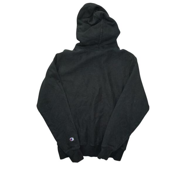 Vintage Champion Reverse Weave Hoodie – Black – Small – Made in Honduras - Picture 5 of 5